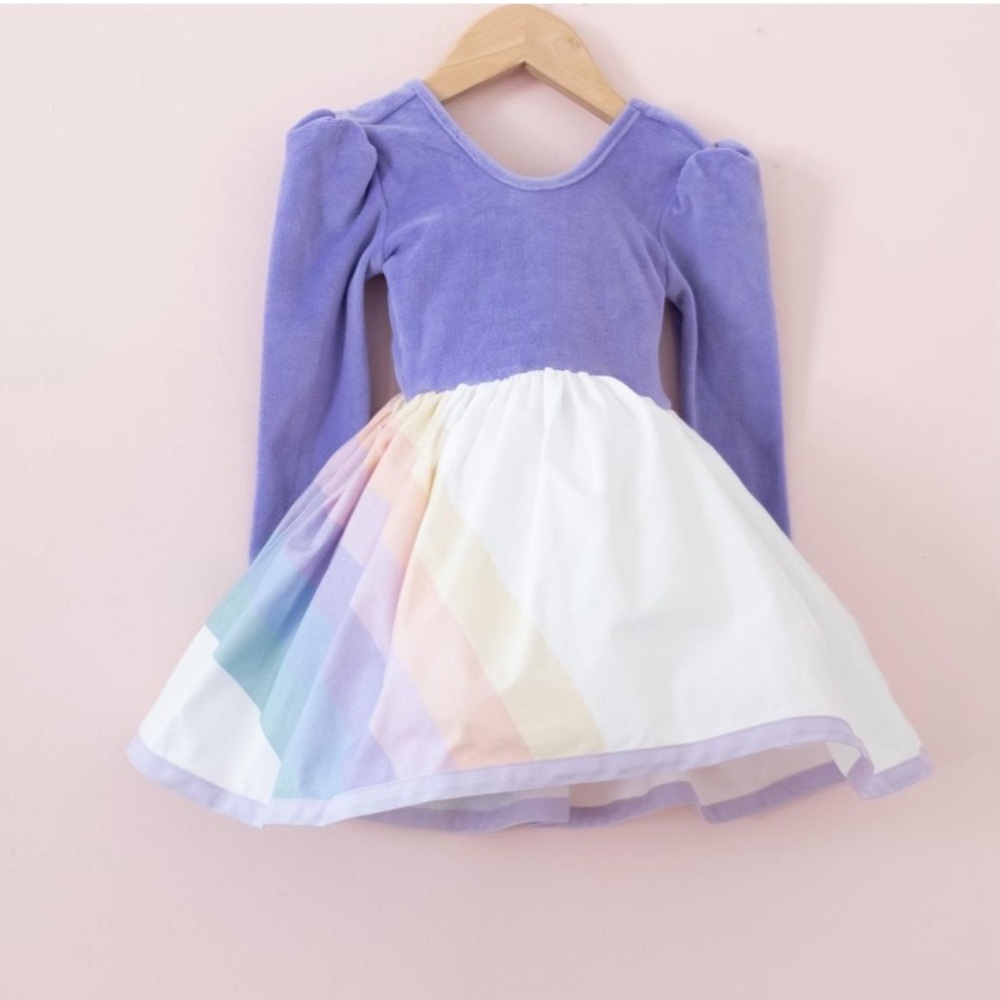 Pleiades Designs - size 5 - EUC - purple Pastel Rainbow Shortie
